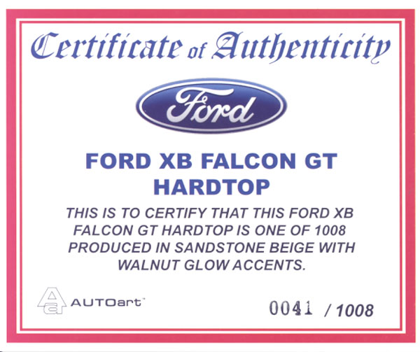 Item 'aa72879' certificate picture
