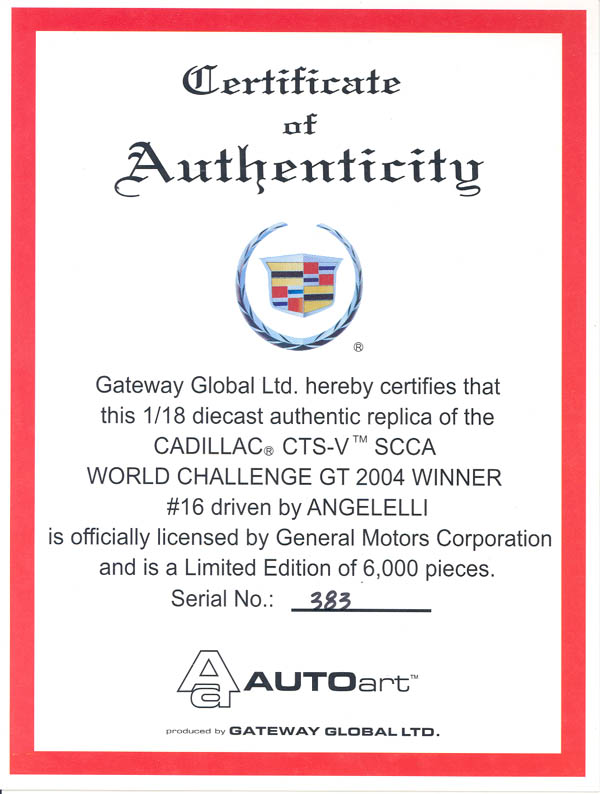 Item 'aa80425' certificate picture