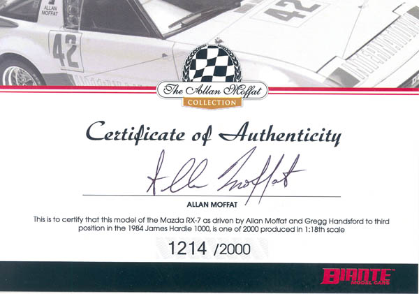 Item 'bi0003c' certificate picture