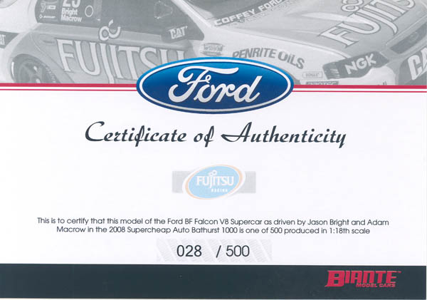 Item 'bi18302d' certificate picture
