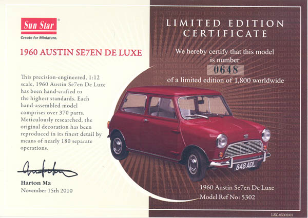 Item 'ch5302' certificate picture