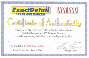 Item 'la222' certificate picture