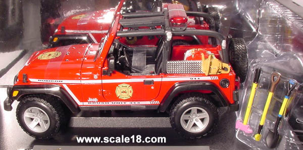 1 18 Jeep wrangler fire truck #3
